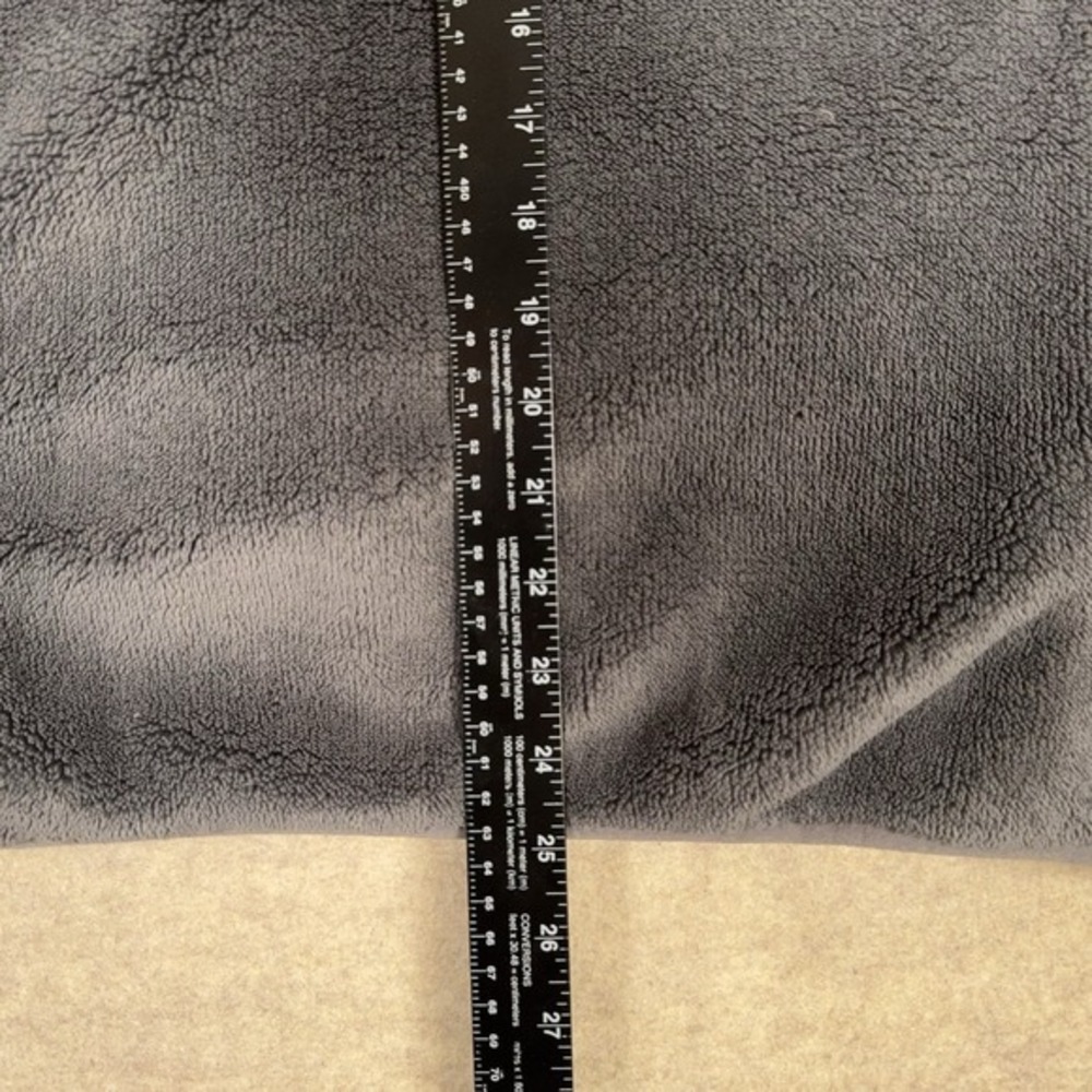 LL Bean Hi-Pile Fleece Pullover 1/4 Snap Jacket Womens Medium Gray Style 505112 - Picture 9 of 13